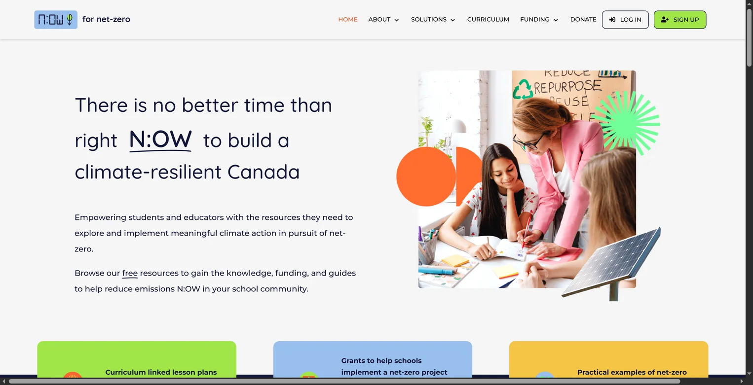 N:OW for Net-Zero website